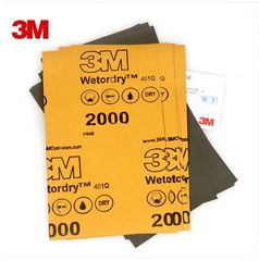 3M2000号水磨砂纸补漆笔划痕磨光用细水砂纸汽车漆面打磨抛光砂纸