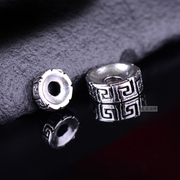 Tibetan silver spacer loose beads spacer Tibetan prayer beads DIY hand Bodhi accessories every bead silver washer