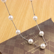 Cool na Korean Jewelry Accessories for Korean wild Lady imitation pearl necklaces and fresh temperaments 4014