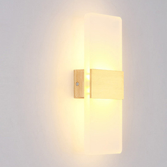 LED北欧上下光现代简约时尚卧室过道客厅床头灯镜前灯洗墙壁灯具