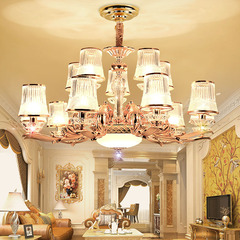 客厅吊灯欧式水晶吊灯现代简欧卧室餐厅灯具饰个性创意锌合金吊灯