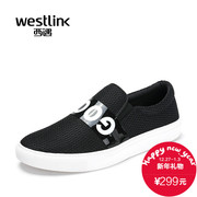 Westlink/West spring 2016 new Lok Fu shoes mesh breathable pedal foot casual men's shoes
