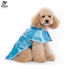 2016新款DOGO都会狗果冻雨衣宠物服饰贵宾雨衣比熊雨衣有3XL