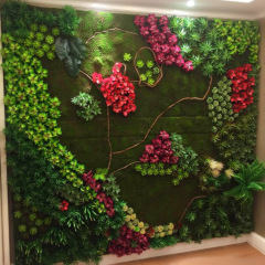圣杰高度仿真植物多肉植物墙墙壁装饰室内外墙壁大型可定制挂饰