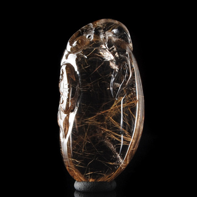 天然发晶吊坠-福瓜-重27.12克【流金炫石】0099-4