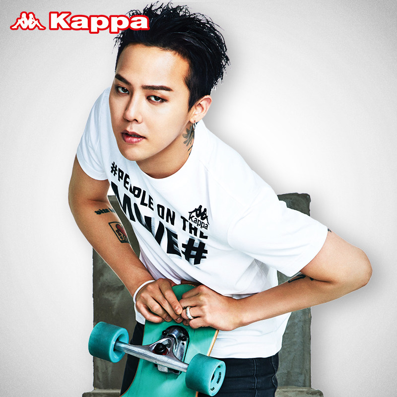 kappa g-dragon权志龙同款卡帕 男运动短袖t恤 新品|k0652td26