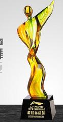 水晶奖杯奖牌定制定做大拇指篮球足球五角星年会奖品年终颁奖制作