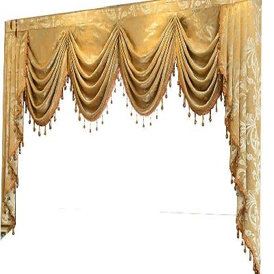 窗幔帘头成品图片