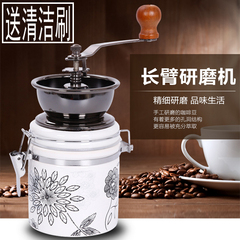 奇禾咖啡磨豆机 手动陶瓷玉白咖啡豆研磨机家用 手摇咖啡机粉碎机