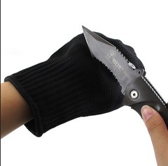 I防割手套5级钢丝手套多用途专业防护防身军迷战术手套加强型