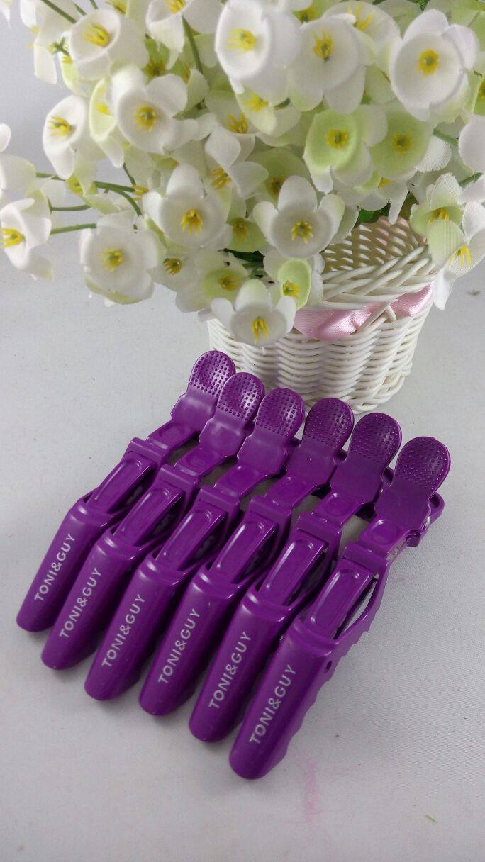 盘发美发加长大号 鱼嘴夹 美发夹子 定位夹 手推波纹平口夹