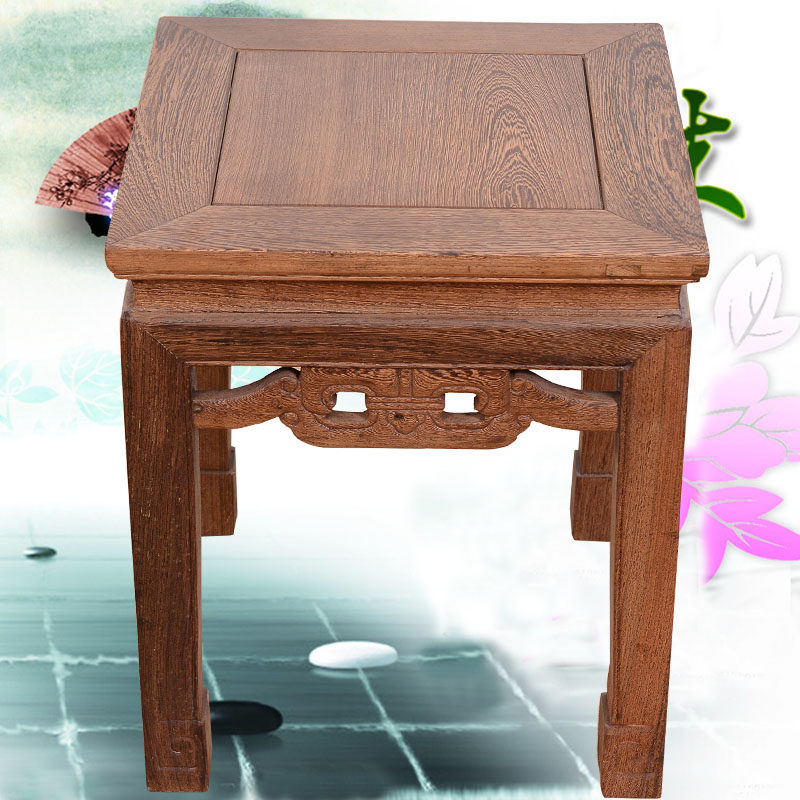 铭艺轩红木家具鸡翅木方凳仿古实木小凳子换鞋凳 红木小板凳 矮凳