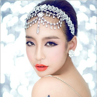 shi huanqi n968 married bridal tiara necklace ear