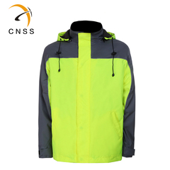 cnss防水反光服 荧光绿反光棉衣安全服 施工防护服 反光工装外套