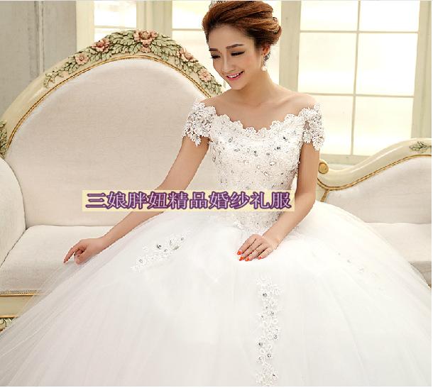 婚紗禮服大碼/加大加肥號/胖MM顯瘦遮手臂/壹字肩胖人新娘修身款在類目 女裝/女士精品, 婚紗/旗袍/禮服, 婚紗中 - 來自Buy2taobao.com提供專業的淘寶代購服務