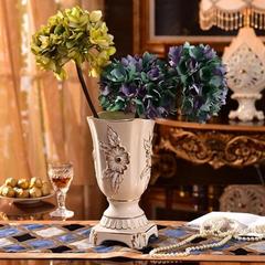 创意时尚落地客厅 现代简约摆设摆件家居装饰品 陶瓷干花花器花瓶