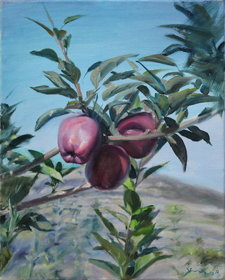 杨如意 《苹果熟了之二》 布面油画