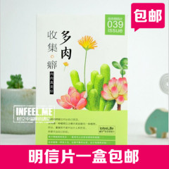 一盒包邮 Infeel.Me暖空杂志明信片【多肉收集癖】30张盒装