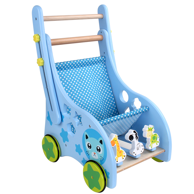 防侧翻婴儿学步车手推车 多功能木质儿童宝宝助步车0-1-3一岁玩具产品展示图5