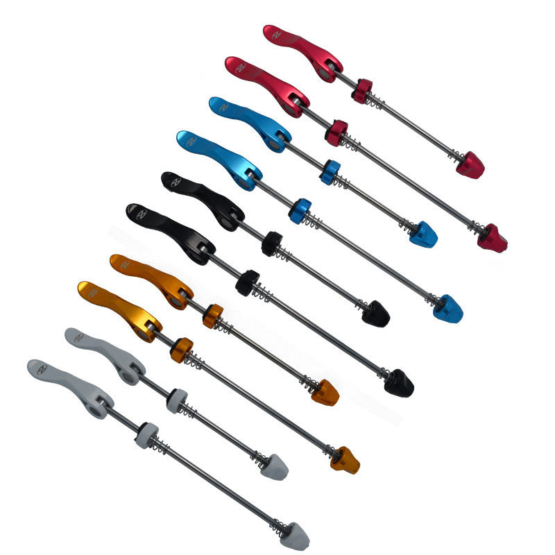 山地车快拆 自行车铝合金快拆轴 公路车轮组花鼓固定轴皮快拆杆