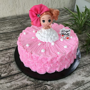 仿真精美塑胶儿童卡通芭比娃娃生日蛋糕模型假蛋糕模型样品摆设