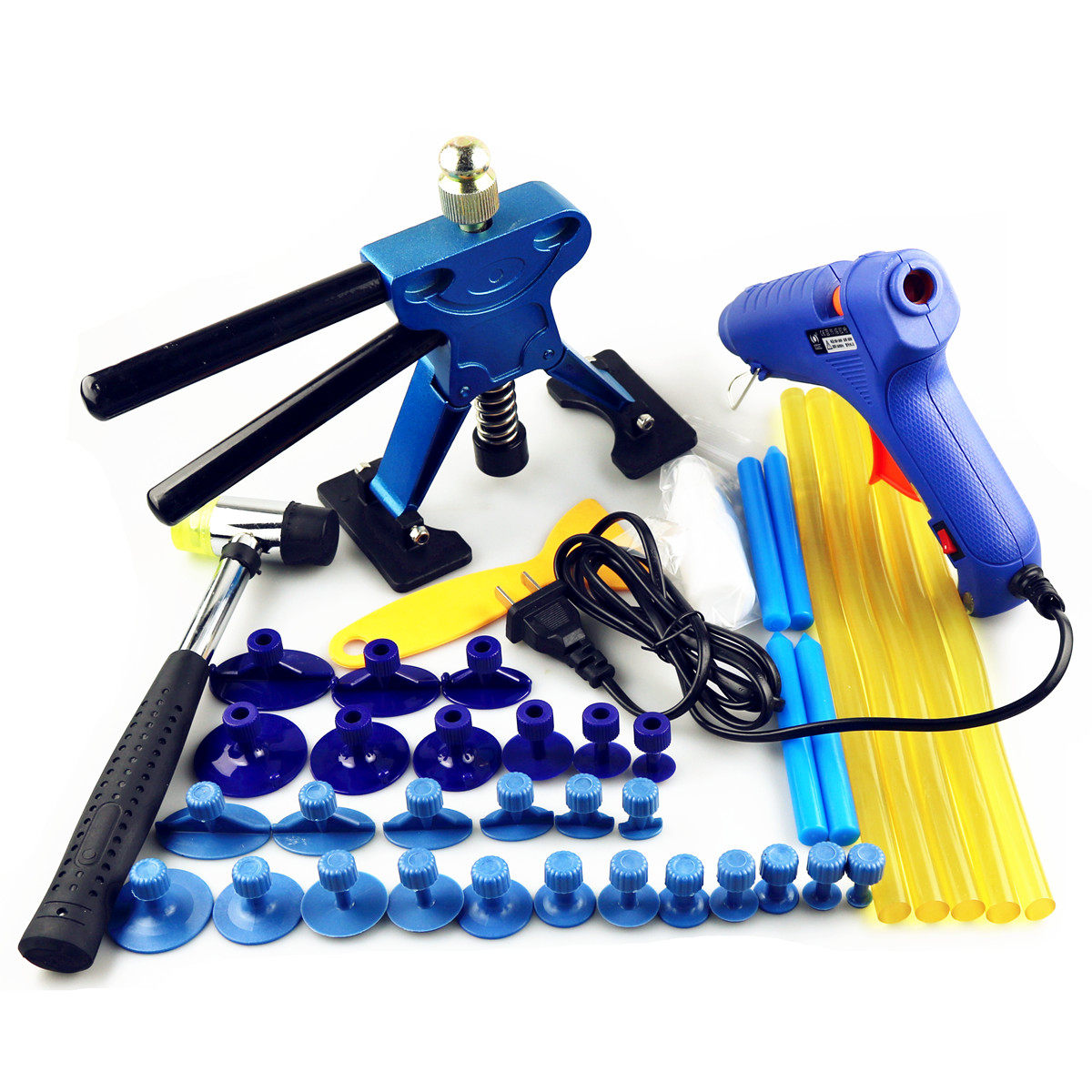 高匠 升降式拉拔器套装 凹陷修复拉拔器汽钣金整形 汽车修复工具