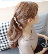 Ya na acrylic jewelry Pearl hair clips size banana clips for vertical clip ponytail clip hairpin hair accessories