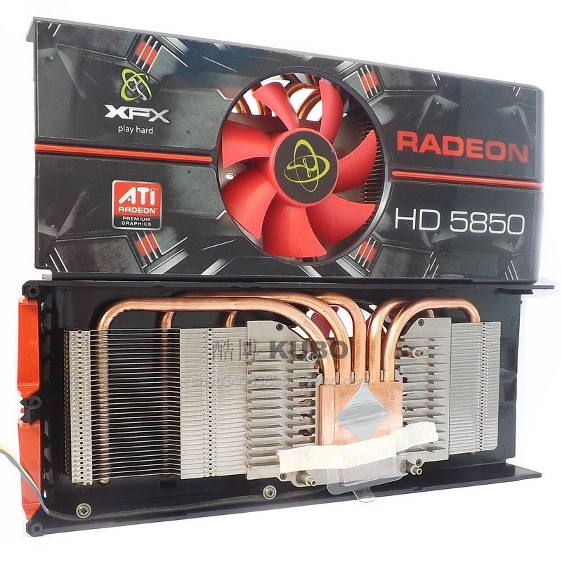 XFX HD5850 Copper base 5 heat pipe VGA Cooler 4-pin Thermostat Graphics card fanin the Computer Hardware/Monitor/Computer Peripherals , Radiator/Fan category - from Buy2taobao.com to provide professional Taobao agent buy service