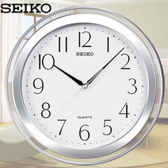 新品SEIKO日本精工11英寸简约挂钟 客厅办公室时尚经典石英挂表