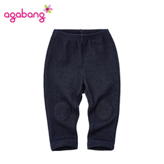 agabang/阿卡邦男童冬季加绒加厚休闲长裤运动裤