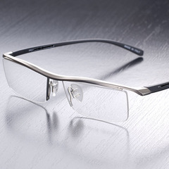 8189 眼镜框男 眼镜架男 眉线框半框商务个性近视配镜包邮 小保