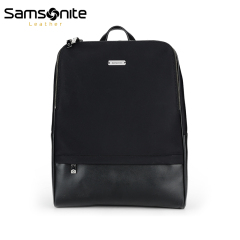 Samsonite/新秀丽双肩包男女牛皮拼接双肩背包商务电脑包真皮 45Q