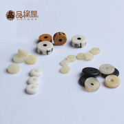 Product margin of GE natural carved Buffalo Horn spacer bone bead beads black and white insulation gasket hand chain of DIY Accessories Accessories