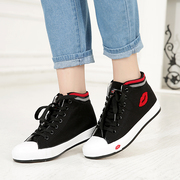 Specials clearance fall 2015 lip canvas College wind Korean spell Hi-tide student shoes women's shoes