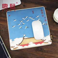 丝绸鼠标垫 中国风特色工艺品 出国送老外商务礼品生日旅游纪念