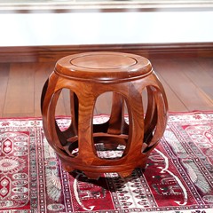 中式鼓凳红木实木非洲花梨木圆凳子古筝凳古典换鞋坐凳茶几凳绣墩