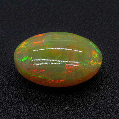 17.15ct精品天然欧泊戒面 火彩强稀有浅黄色