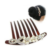 Love Korea Korean faux pearls jewelry fashion Butterfly hair ornament hairpin hair combs the bride hair original