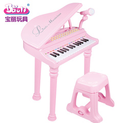 儿童电子琴带麦克风1-3-6岁5女孩早教益智小孩宝宝钢琴玩具带凳子