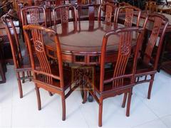 老挝大红酸枝红木餐桌 明式梳子餐桌 简单大方 实用收藏