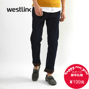 2015 new style fashion men's pants in the West Korean version flows fall/winter leisure teen wild black skinny jeans men