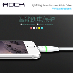 ROCK苹果7手机快速充电器线iPhone6 Plus led发光呼吸灯5s数据线