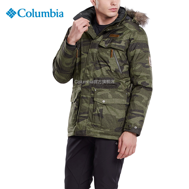 Columbia/哥伦比亚户外男450蓬OMNI-HEAT保暖防水羽绒服 WE4120产品展示图1