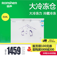 Ronshen/容声 BD/BC-310MS 大冷柜冷藏冷冻柜单温卧式顶开门节能