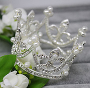 Shi Huanqi H106 new retro rounded Crown wedding bridal tiara exquisite small studio style Crown