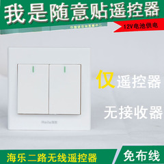 海乐吸顶灯遥控开关 延时控制功能 无线开关遥控器 12V 二路 B202