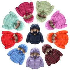 1-2-3-4岁儿童冬季外套厚男童女童羽绒服 宝宝保暖棉服短款外套