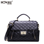 Autumn 2015 Japanese-Korean version of the cover for new mosaic bag Pu leather leisure rhombic fashion handbags