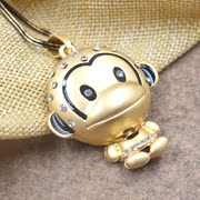 Korean version of the cartoon monkey sweater chain Korea Korean jewelry pendant ornament necklace sweater chain personality package mail