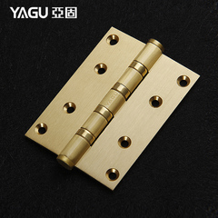 YAGU/纯铜合页 精工制造 静音轴承 门铰链合页 铜